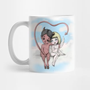 Little devil in love with an angel Mug